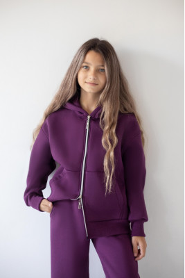 Зіп-худі oversize з капюшоном для дівчат-підлітків